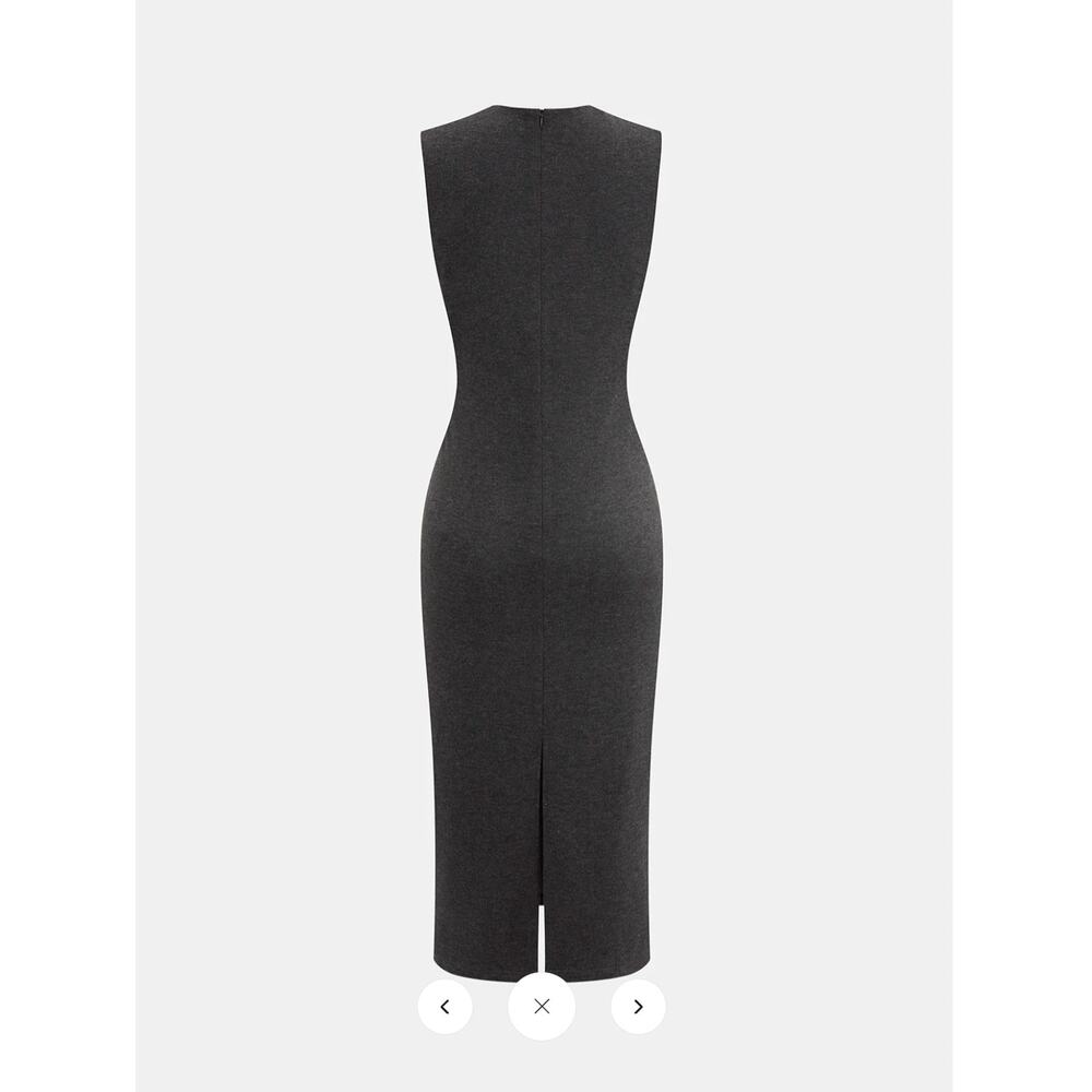 NWT Commense 2 in 1 Waistcoat Sleeveless Bodycon Dress Sz M - Picture 2 of 4
